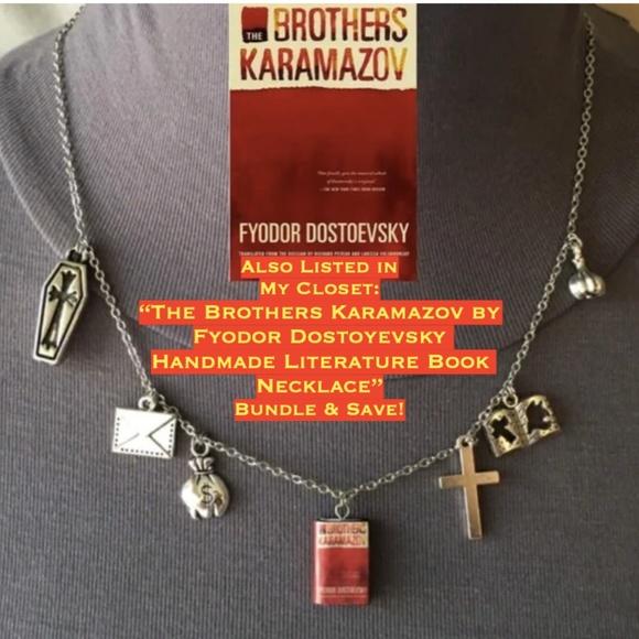 Fathers and Sons by Ivan Turgenev Handmade Russian Literature Necklace, Book - Picture 16 of 16